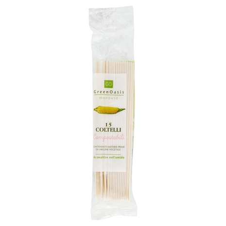 15 Coltelli Compostabili Green Oasis